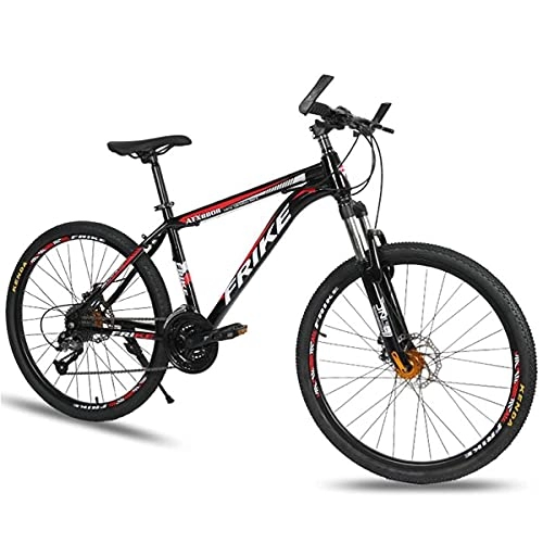 Vélos de montagnes : FBDGNG VTT 26" - Roues à rayons multiples - 21 / 24 / 27 vitesses - Double frein à disque - Pour chemin, trail et montagne - Taille : 21 vitesses, couleur : bleu