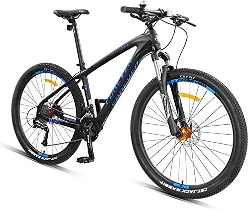 Vélos de montagnes : Fibre de carbone cadre à double suspension de vélo de montagne, 27.5 pouces Mountain Bikes, Freins à disque Tout Terrain unisexe Vélo de montagne