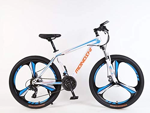 Vélos de montagnes : FT 26 Pouces Cadre en Alliage d'aluminium de Frein de vélo de Disque 24 Vitesse de Montagne amortisseurs en Acier au Carbone, Blanc
