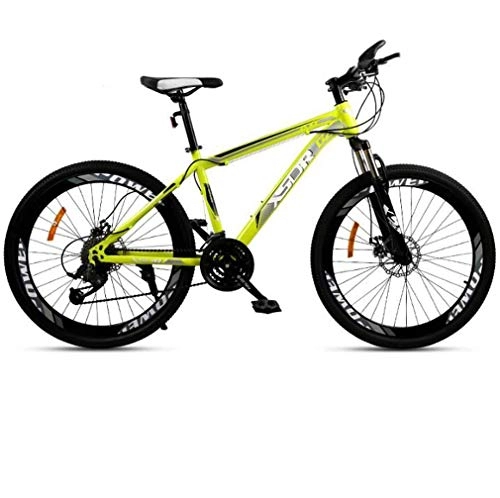 Vélos de montagnes : GBX Vlo, Vlo de Montagne Pour Adulte, Frein Double Disque / Vlos Cadre En Acier Haute Teneur En Carbone, Vlo de Motoneige de Plage, Roues de 24 Pouces, Vert, 21 Vitesses