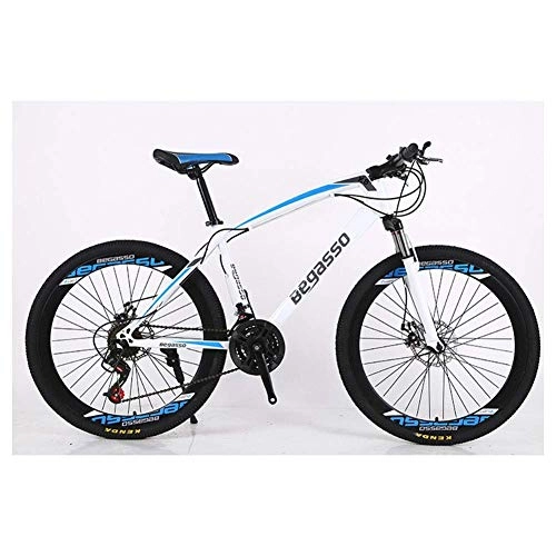 Vélos de montagnes : GUOCAO Vélo de montagne de 66 cm avec cadre en acier à haute teneur en carbone et double frein à disque, 2130 vitesses en plein air