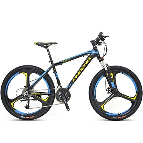 Vélos de montagnes : GXQZCL-1 VTT, vélo Tout Terrain, VTT, Cadre en Alliage d'aluminium Mountain Bicycles, Double Frein à Disque et Suspension Avant, 26 Pouces Roue, 27 Vitesse MTB Bike (Color : C)