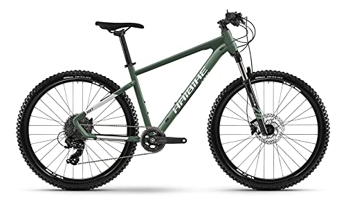 Vélos de montagnes : Haibike SEET 6 27.5R VTT 2021 (S / 40 cm, Bamboo Green / Cool Grey Mat)