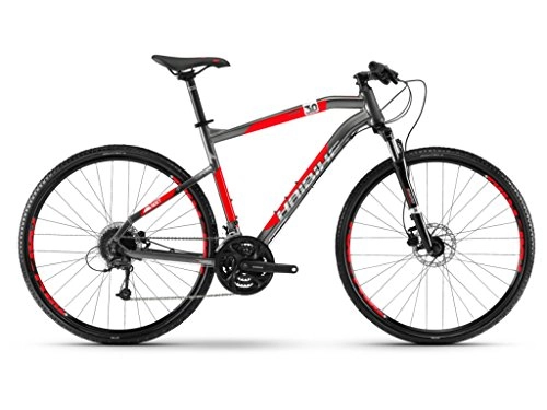 Vélos de montagnes : HAIBIKE Vélo Seet Cross 3.0 Homme 28 "27-velocità Taille 48 Rouge / Gris 2018 (ciclocross Gravel) / Bike Seet Cross 3.0 Man 28 27-Speed Size 48 Red / Grey 2018 (Cyclocross Gravel)