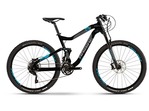 Vélos de montagnes : HAIBIKE vélo Seet fullseven 5.0 27, 5 "20-velocità Taille 40 Noir / Bleu 2018 (VTT biammortizzate) / Bike Seet fullseven 5.0 27, 5 20-Speed Size 40 Black / Blue 2018 (VTT Full Suspension)