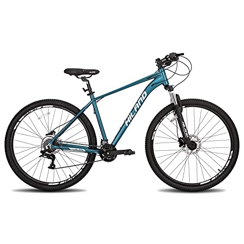 Vélos de montagnes : HILAND Vélo VTT 26 Pouces avec Cadre en Acier et Frein à Disque, Vélo de Montagne avec Fourche de Suspension, Urban Commuter City, Bleu…