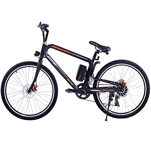 Vélos de montagnes : HJHJ Vlo Hybride lectrique pour Hommes en VTT Tout-Terrain lectrique 26 Pouces de Fat Bike lectrique avec Feux Avant et arrire LED / Trois Modes de Conduite