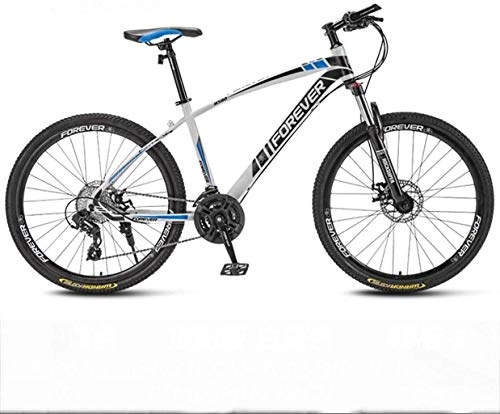 Vélos de montagnes : HongLianRiven BMX 66 Pouces Mountain Bikes 21, 24, 27, 30 Vitesse VTT 26 Pouces Roues vélo, Blanc, Rouge, Bleu, Noir 6-20 (Color : D, Size : 21)