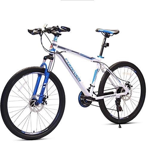 Vélos de montagnes : Huaatiear Vitesses Vélo VTT 26" Adulte Alliage D'aluminium Cadre – 21 Vitesses – Freins A Disque, Bleu