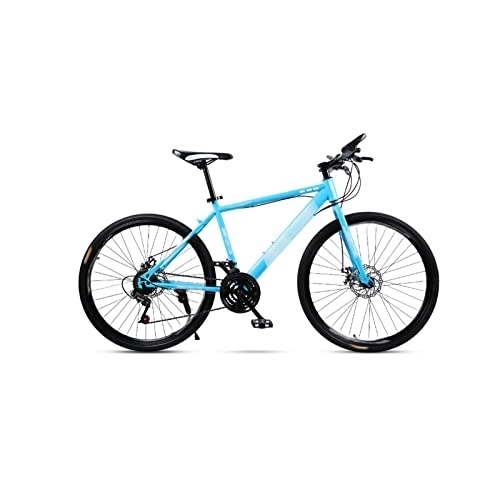 Vélos de montagnes : IEASEzxc Bicycle Mountain Bike 30 Speed 26 inch Adult Men and Women Shock One Wheel Speed Racing Disc Brakes Off Road Student Bicycle (Color : Blue, Size : S)