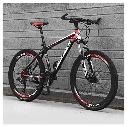 Vélos de montagnes : JF-XUAN vélo Sports de Plein air 26" Adulte VTT, 27Speed ​​Entraînement Suspension Avant à Vitesse Variable HighCarbon Steel Mountain Bike, Noir