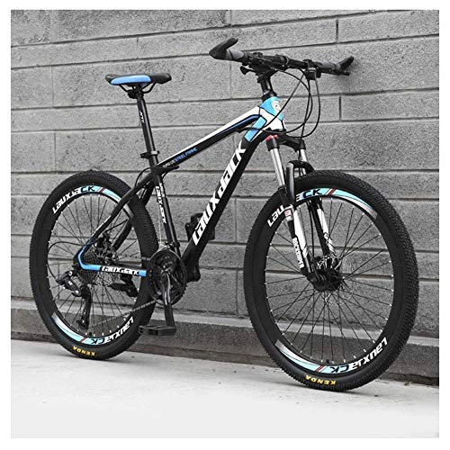 Vélos de montagnes : JF-XUAN vélo Sports de Plein air Hommes VTT Freins à Disque, 26 Pouces Adulte Vélo VTT 21Speed ​​vélos, Noir