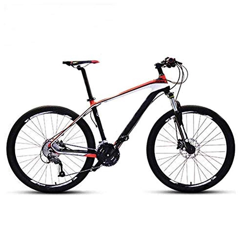 Vélos de montagnes : JIEER Vélo de Montagne Adulte, Vélo de Montagne en Fibre de Carbone VTT 26"Vélo de Montagne à Queue Dure Complète 30 Vitesses, Cadre en Aluminium Petit à Très Grand