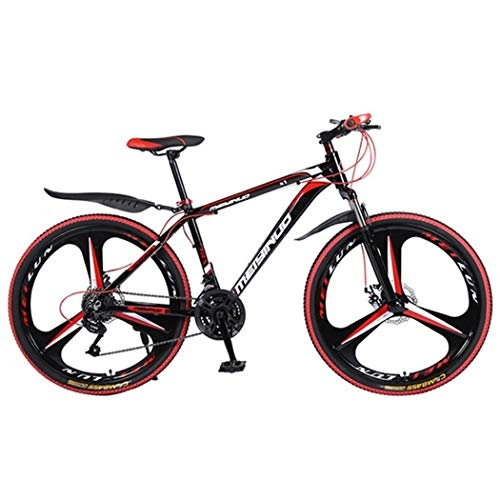 Vélos de montagnes : JLQWE Vélo VTT VTT, Cadre en Alliage d'aluminium léger Mountain Bicycles, Suspension Double Disque et Frein Avant, 26 Pouces Roue (Size : 21-Speed)