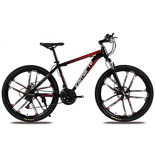 Vélos de montagnes : Kays VTT Vélo de Montagne 26” Femmes / Hommes Vélo De Montagne 21 / 24 / 27 Speed ​​Carbon Cadre en Acier Suspension Avant Intégrale Roue (Color : Black, Size : 27speed)