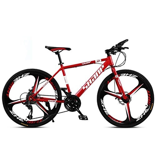 Vélos de montagnes : Kays VTT Vélo de Montagne 26 Pouces Vélos De Montagne Léger en Alliage D'aluminium Cadre 21 / 24 / 27 / 30 Suspension Avant Disque Délais Frein (Color : Red, Size : 21speed)