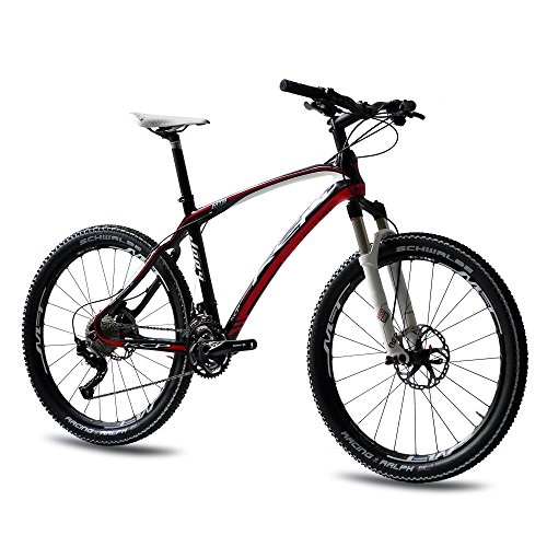 Vélos de montagnes : KCP Vélo VTT 26" Premium 26" KCP Carbone avec 30 G Deore XT & Rockshox Solo Air