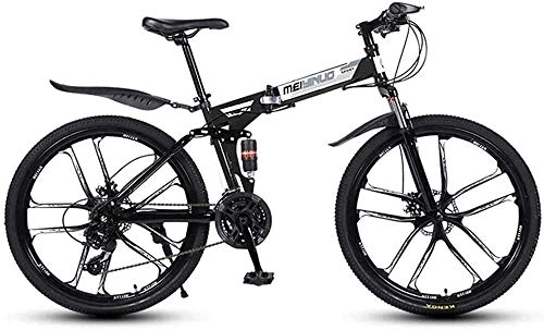 Vélos de montagnes : KRXLL 26 VTT 21 Vitesses pour Adulte en Aluminium léger Cadre de Suspension Complet Suspension Fourche Frein à Disque