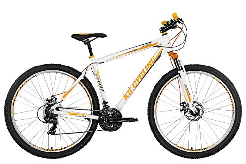 Vélos de montagnes : KS Cycling VTT Semi-Rigide 29'' Compound Blanc-Orange TC 51 cm Adulte Unisexe, 51