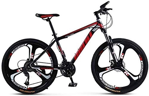 Vélos de montagnes : LBWT 26 Pouces VTT Adulte, Confort Extérieur Vélos Tout Terrain, Haute en Acier Au Carbone, Cadeaux (Color : Black Red, Size : 24 Speed)