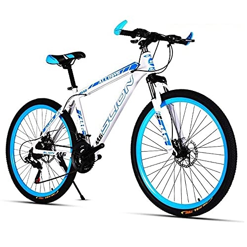 Vélos de montagnes : LLKK Vélo de montagne pour adulte et jeune adulte - 66 cm - Cadre en acier carbone de 43, 2 cm - Frein à double disque à suspension avant - Pour femme et homme