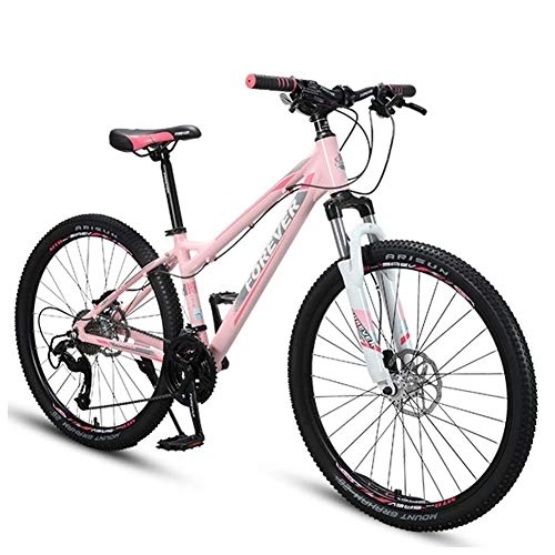 Vélos de montagnes : LNDDP Vélos de Montagne pour Femmes de 26 Pouces, vélo de Montagne Semi-Rigide à Cadre en Aluminium, siège réglable et Guidon, vélo avec Suspension Avant