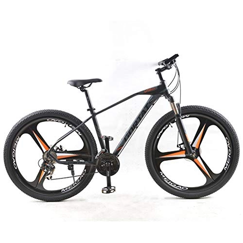 Vélos de montagnes : LNSTORE Vélo 24 Vitesses 29 Pouces en Alliage d'aluminium vélo Double Frein à Disque Exécution exquise (Color : Black Orange, Size : 24 Speed)