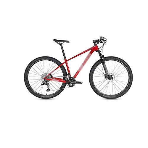 Vélos de montagnes : LUGMO zxc Vélo de vélo, 27, 5 / 29 pouces Carbon Mountain Bike Remote Lockout Air Fork (couleur : rouge, taille : 29 x 15)