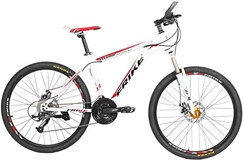 Vélos de montagnes : Lyyy VTT, Vélo de Route, Queue Dur vélo, 26 Pouces vélo, en Acier au Carbone for Adultes vélo, 21 / 24 / 27 Speed ​​Bike, Vélo coloré YCHAOYUE (Color : White Red, Size : 24 Speed)