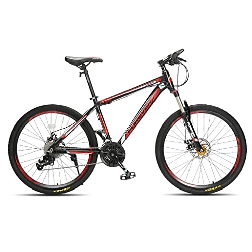 Vélos de montagnes : M-YN 27 Vitesse De Montagne VTT W Dual-Disc Freins | 26" / 27.5" Vélo Tout-Terrain W Tout Suspension Complète | Vélo pour Hommes pour Hommes pour Hommes(Size:27.5inch, Color:Rouge)