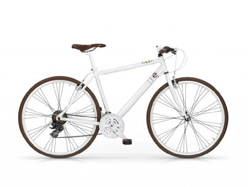 Vélos de montagnes : Mbm - Life Hybride 28'' H58 Bicyclette Vélo Bike Shimano Mtb Blanc