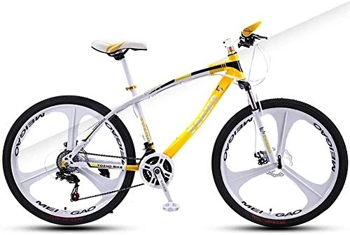 Vélos de montagnes : MGE Vélo Enfants, Enfants vélo, VTT, Double Disque de Frein Vitesse garçons et Les Filles vélo, 24 Pouces Jeunes à vélo Adulte Variable Absorption Vitesse Choc (Color : Yellow B)