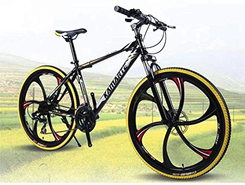 Vélos de montagnes : MJY Vélo 26 pouces double frein à disque choc VTT, vélo à une roue, vélo pliant pour hommes et femmes, 1, 24 vitesse 6-24