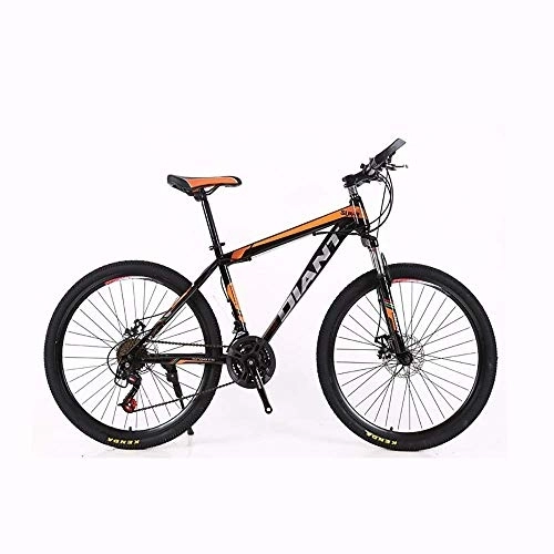 Vélos de montagnes : MKIU Vélo De Montagne Adulte, Homme Et Femme 26 / 24 Pouces À Vitesse Variable, Engrenage À Suspension Complète, Frein À Double Disque, Adapté À La Conduite en Extérieur, Orange, 26 inches