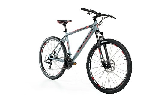 Vélos de montagnes : Moma Bikes Vélo VTT, GTT27, 5", Aluminium, SHIMANO 24V, Freins a Disque, Suspension Avant (Plusieurs tailles)