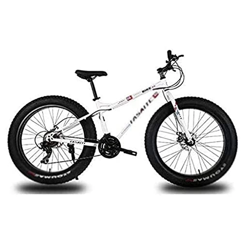 Vélos de montagnes : MRWW VTT ATV 4.0 Élargissant Le Vélo De Gros Pneu Vélo De Montagne À Vitesse Variable Vélo pour Hommes Et Femmes, Vélo De Montagne 21 Vitesses Forte Absorption des Chocs Vélo, d