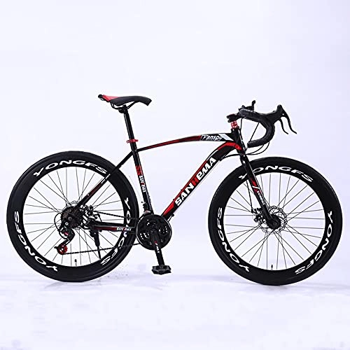 Vélos de montagnes : MSG ZY Vélo de Route, vélo VTT, Cadre en Acier à Haute teneur en Carbone, 26", vélo Tout-Terrain 21 Vitesses, vélo de Montagne avec Double Suspension Frein à Double Disque