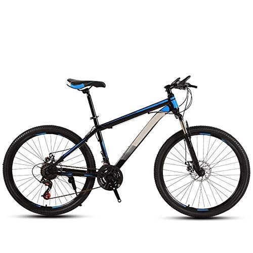 Vélos de montagnes : ndegdgswg VTT 24 / 26 pouces noir et bleu, pour adultes, tout-terrain, vitesse variable, voiture de sport, jeune étudiant, vélo 26" 27 vitesses