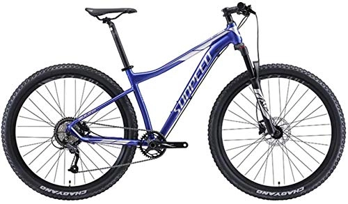 Vélos de montagnes : Nenge, VTT VTT 9 vitesses pour les adultes avec de grandes roues Hardtail, vélo de cadre en aluminium avec le vélo de montagne de suspension avant, bleu, cadre 17 pouces, bleu, châssis 15, 5.
