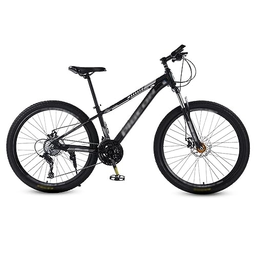 Vélos de montagnes : NYASAA Vélo de Montagne de 26 Pouces, Freins à Double Disque mécaniques à Absorption des Chocs à Vitesse Variable, Cadre en Acier à Haute teneur en Carbone, adapté aux Adultes (Black 27.5)