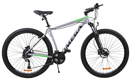 Vélos de montagnes : OMEGA BIKE Vélo de Ville Unisexe pour Adulte Gris 27, 5 cm