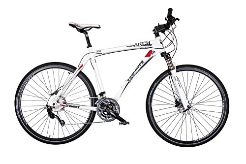 Vélos de montagnes : Pédale de Arch 3.0 28 "Cross Bike Blanc (2015)