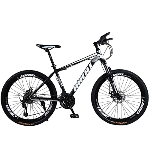 Vélos de montagnes : QCLU Vélo de Montagne 26 Pouces, Vitesse Variable 21 Vitesses de Montagne vélo Adulte Bicyclette de vélo de vélo d' extérieur Sentiment de vélo détendu et Confortable Durable (Color : Black)