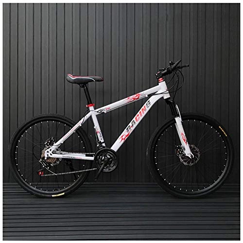 Vélos de montagnes : QIMENG Vélo VTT 26'' Homme Femme Neige Hors Route vélos croisière à Double Frein Disque Freins Disque 21 / 24 / 27 / 30 Vitesses avec Transmission Convient pour Une Hauteur 160 à 180 cm, P, 30 Speed