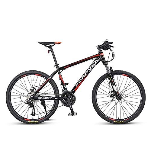 Vélos de montagnes : QWLM-1BV Vélo de Montagne VTT à Double Vitesse et Frein à Disque Variable Vélo de Route de Voyage Tout-Terrain Longue Distance, Une variété de Couleurs Parmi lesquelles Vous Pouvez Choisir