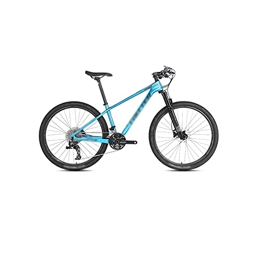 Vélos de montagnes : QYTEC zxc Vélo pour hommes, vélo de montagne en carbone 27, 5 / 29 pouces (Couleur : bleu, taille : 27, 5 x 17)