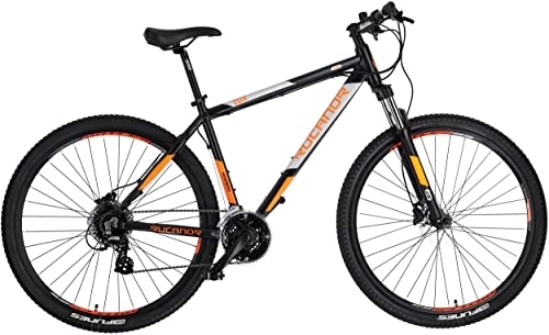 Vélos de montagnes : Rucanor Lux 29 pouces 48 cm pour homme 24G Frein à disque hydraulique Noir / orange