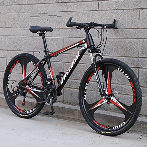 Vélos de montagnes : SANJIANG Vélo De Montagne Frein à Disque Double 21 / 24 / 27 / 30 Vitesses Vélos De Ville 24 / 26 Pouces Adaptation Tout-Terrain Suspension D'amortisseur Avant à Queue Dure, A-26in-24speed