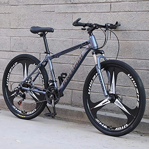 Vélos de montagnes : SANJIANG Vélo De Montagne Frein à Disque Double 21 / 24 / 27 / 30 Vitesses Vélos De Ville 24 / 26 Pouces Adaptation Tout-Terrain Suspension D'amortisseur Avant à Queue Dure, D-24in-27speed