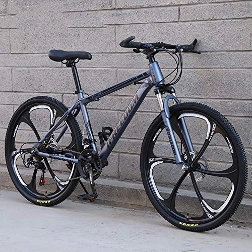 Vélos de montagnes : SANJIANG Vélo De Montagne Frein à Disque Double 21 / 24 / 27 / 30 Vitesses Vélos De Ville 24 / 26 Pouces Adaptation Tout-Terrain Suspension D'amortisseur Avant à Queue Dure, E-26in-27speed